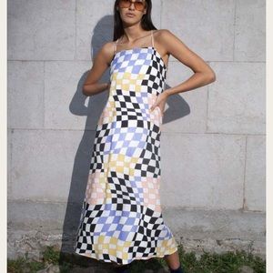 Intermission Dress in White Rabbit size large